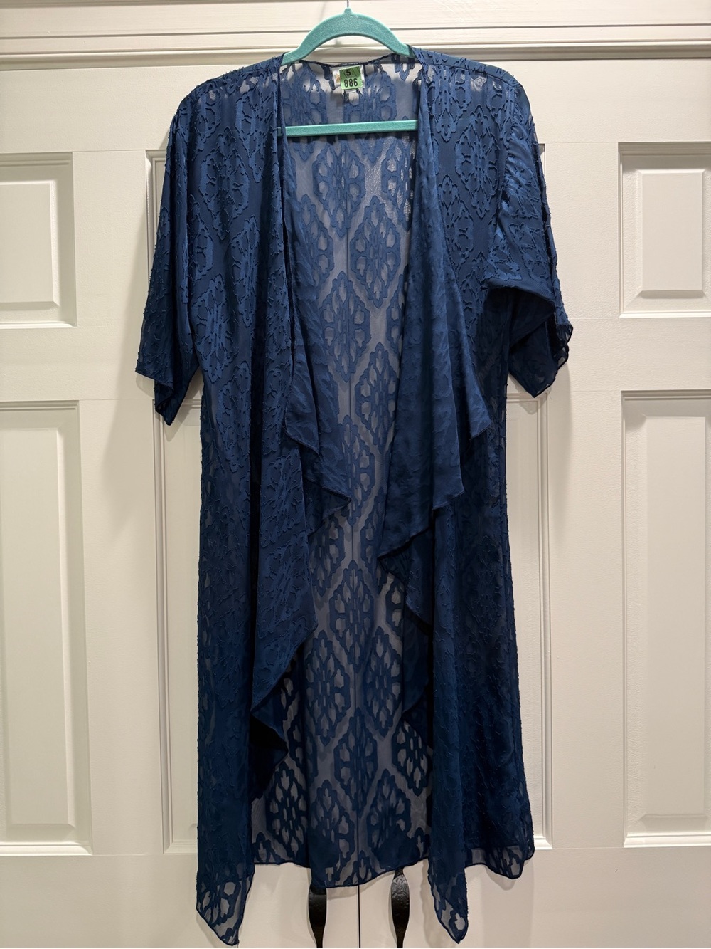 LuLaRoe Navy Blue Lace Duster